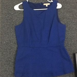 Blue banana republic peplum top